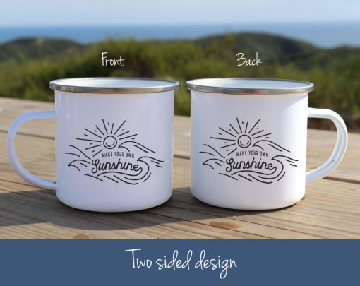 Make Your Own Sunshine Enamel Mug