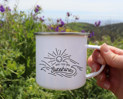 Make Your Own Sunshine Enamel Mug