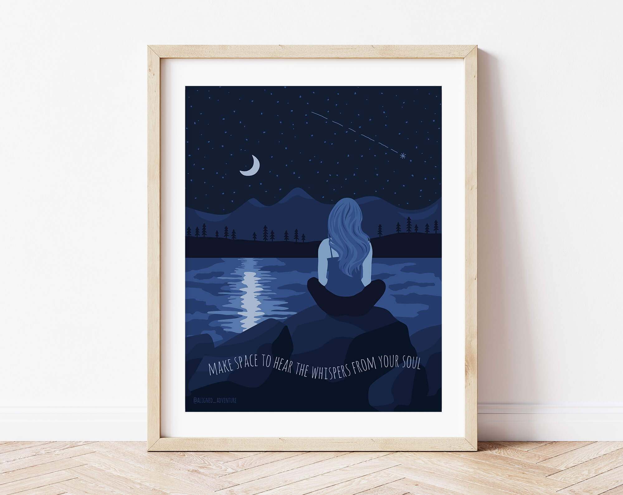 Make Space to Hear the Whispers from Your Soul Art Print