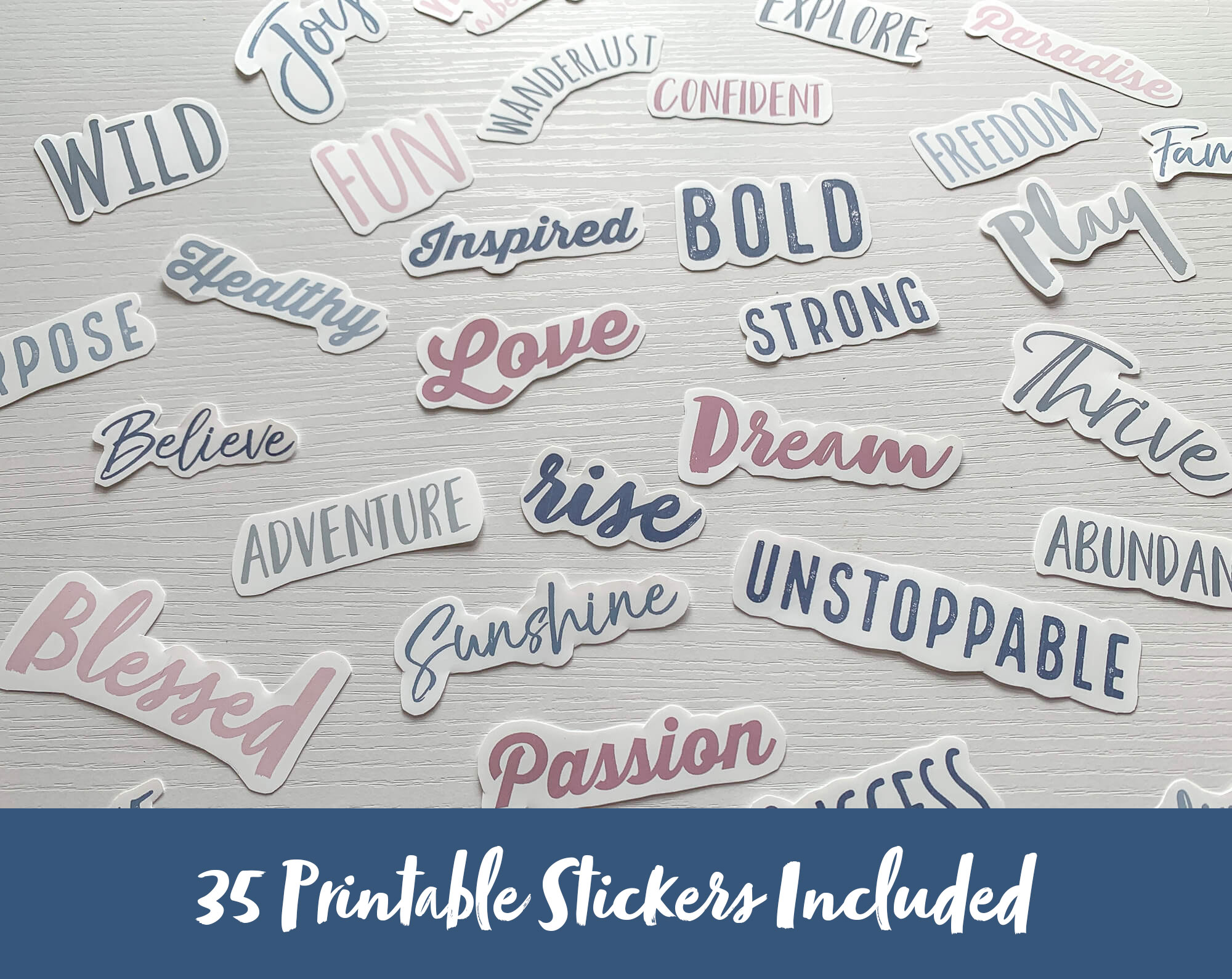 Vision Board Digital Sticker Design Graphic by Dreamwings